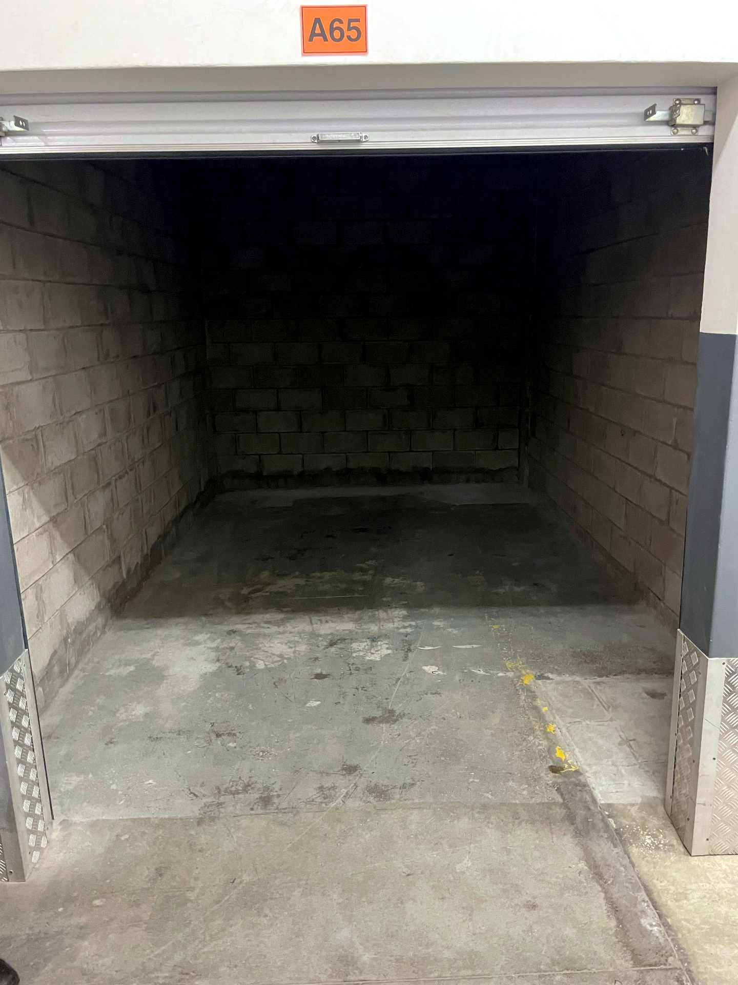 Empty garage after junk removal and cleanup